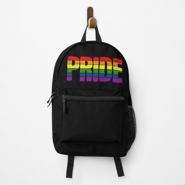 Item preview, Retro Gay Pride Sunset Stripes on Black designed and sold by TackyTime.