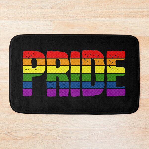 Item preview, Retro Gay Pride Sunset Stripes on Black designed and sold by TackyTime.