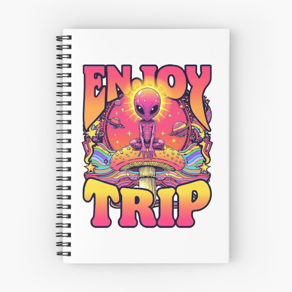 Item preview, Enjoy The Trip Psychedelic Shirt, Trippy Alien Mushroom Tee, Festival Rave Outfit, Colorful Hippie Art designed and sold by JaiSoftStudio.
