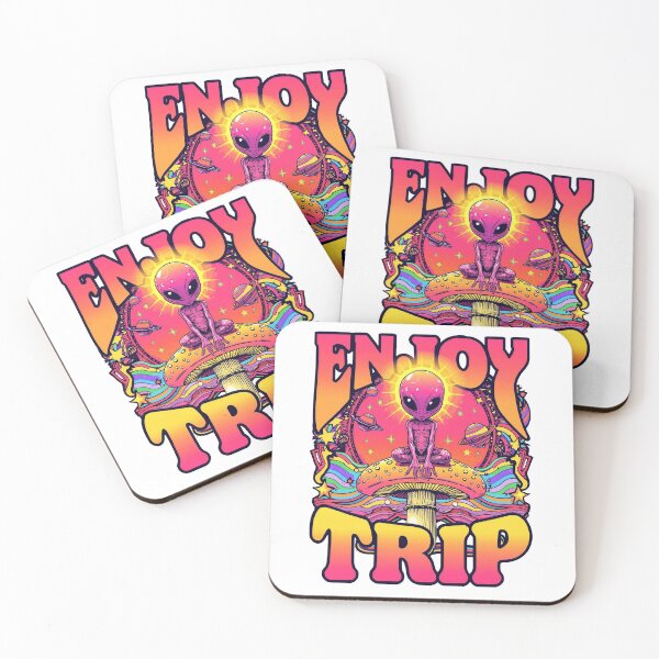 Item preview, Enjoy The Trip Psychedelic Shirt, Trippy Alien Mushroom Tee, Festival Rave Outfit, Colorful Hippie Art designed and sold by JaiSoftStudio.