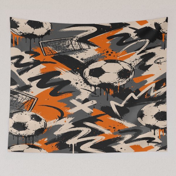 Item preview, Soccer Street Art Graffiti Pattern designed and sold by American Spirit.