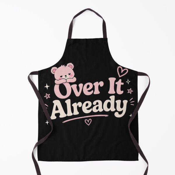 Item preview, Over It Already Cute Kawaii Quote Design | Funny Tired Mood Aesthetic designed and sold by Sanika arts .