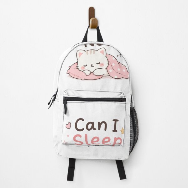 Item preview, Can I Sleep Now Cute Kawaii Cat Quote Design designed and sold by Sanika arts .