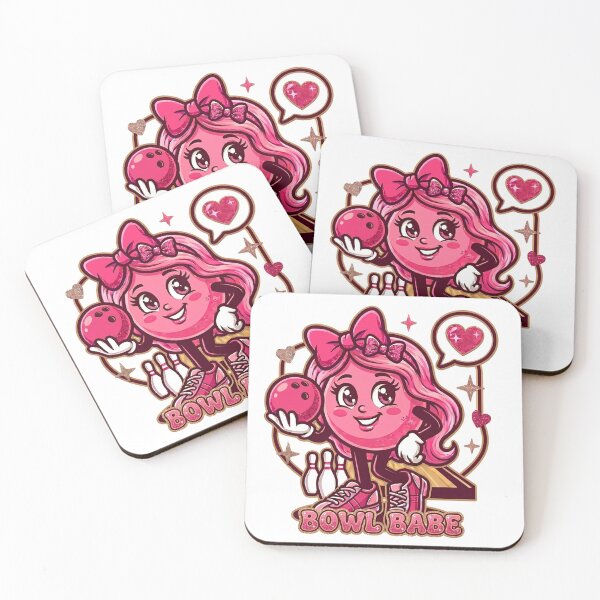 Item preview, Bowl Babe Y2K Glitter Pink Bowling Queen Graphic designed and sold by Surreal Characters & Cute Pups.