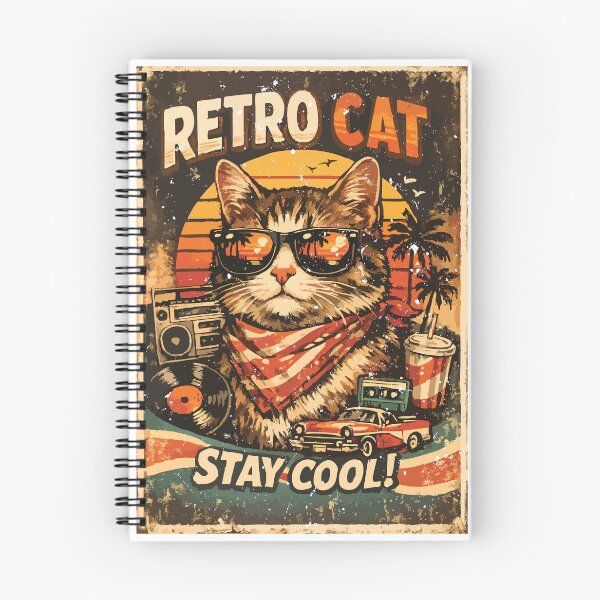 Item preview, Funny Retro Cat designed and sold by JoJoLoL.