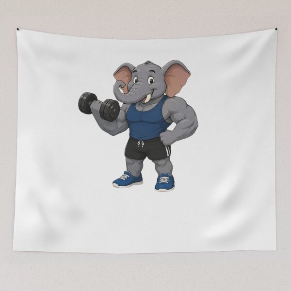 Item preview, gym elephant designed and sold by Gokuxtreme.