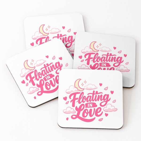 Item preview, Floating in Love — Minimal Romantic Design designed and sold by Lovestickerco.