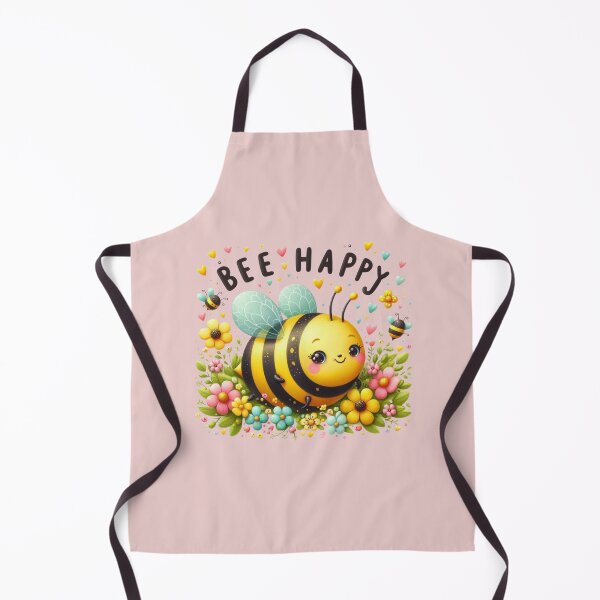Item preview, Cute Bee Happy Chibi Bumblebee Floral Watercolor Sticker designed and sold by carestazafeli.