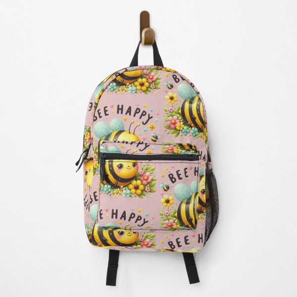 Item preview, Cute Bee Happy Chibi Bumblebee Floral Watercolor Sticker designed and sold by carestazafeli.