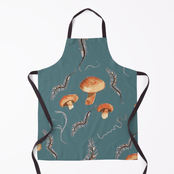 Item preview, Mushrooms on teal designed and sold by jennifer-a-lane-design.