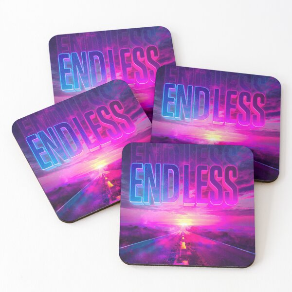 Item preview, ENDLESS - Neon Sunset Highway Motivational Road Art designed and sold by RAMHEARTS.