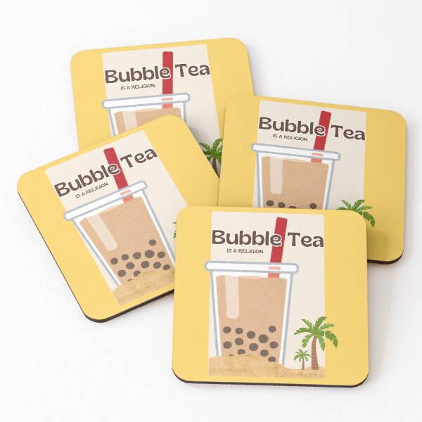 Item preview, Bubble Tea Is A Religion – Cute Giant Boba Beach Sunset Aesthetic designed and sold by liveinbeauty.