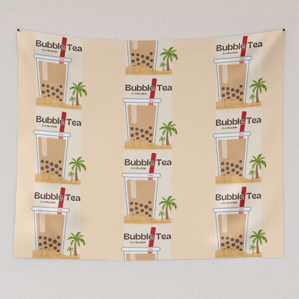 Item preview, Bubble Tea Is A Religion – Cute Giant Boba Beach Sunset Aesthetic designed and sold by BEAUTY EAST.