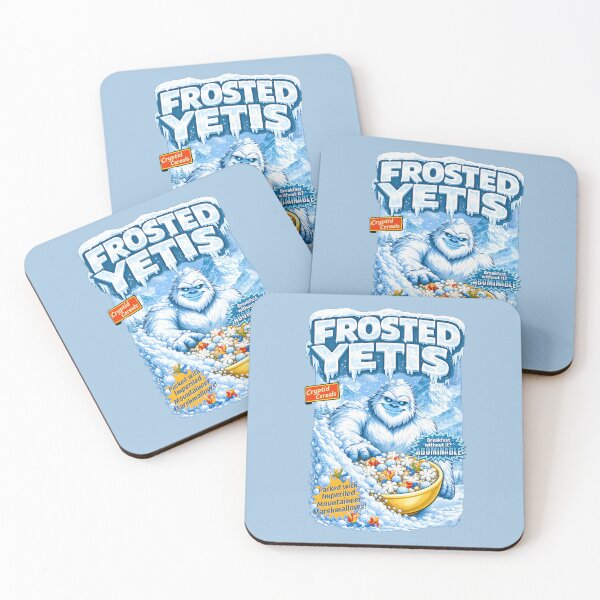 Item preview, Cryptid Cereals: Frosted Yetis designed and sold by FoxBaine Designs.