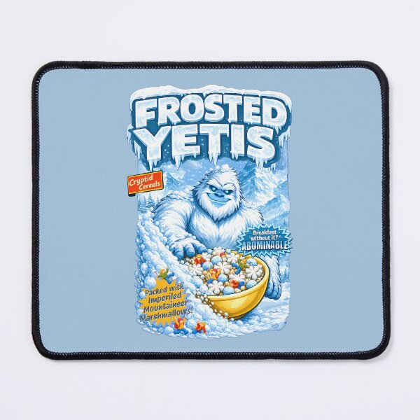 Item preview, Cryptid Cereals: Frosted Yetis designed and sold by FoxBaine Designs.