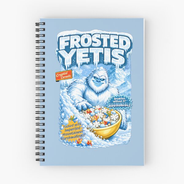 Item preview, Cryptid Cereals: Frosted Yetis designed and sold by FoxBaine Designs.