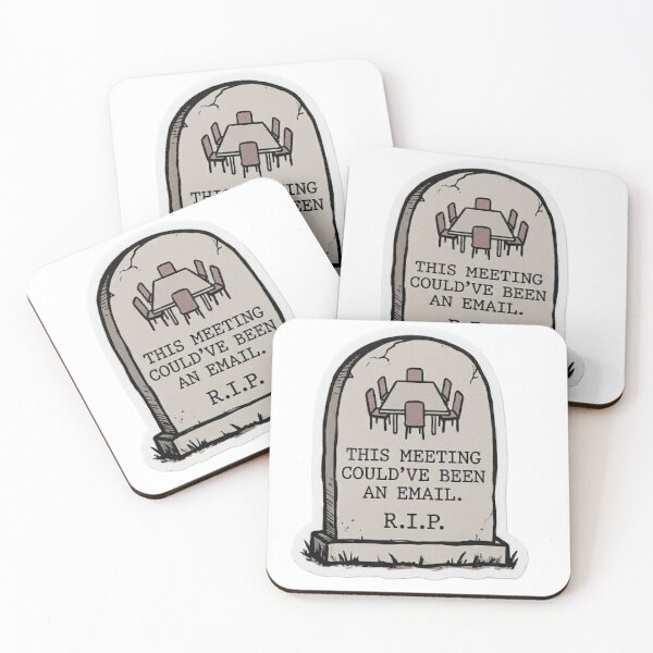 Item preview, RIP MEETING designed and sold by uglyAFstickers.