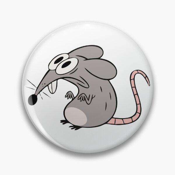 Item preview, Funny Anxious Mouse Cartoon - Crazy Rat Sticker designed and sold by Centaurosticker.