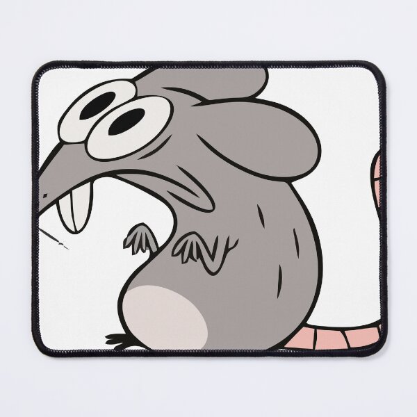 Item preview, Funny Anxious Mouse Cartoon - Crazy Rat Sticker designed and sold by Centaurosticker.