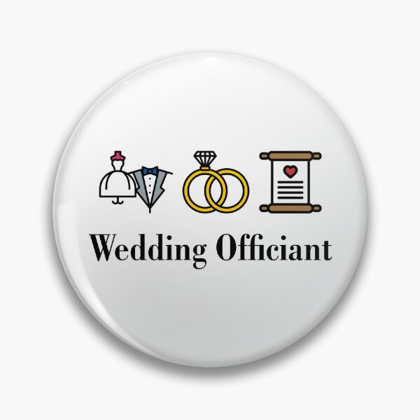 Item preview, Classic Wedding Officiant Icon Design designed and sold by NotaryLife.
