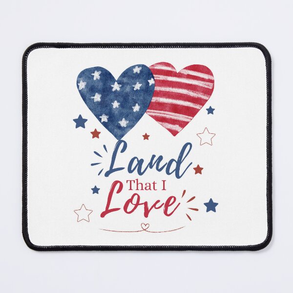 Item preview, Land That I Love Patriotic Shirt | Watercolor USA Heart Tee | Fourth of July Graphic T-Shirt | Red White and Blue America Shirt designed and sold by swdesigns714.
