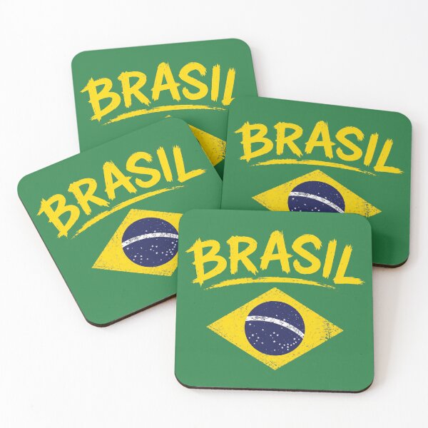 Item preview, Brasil with Brazilian Flag designed and sold by Doodletext.