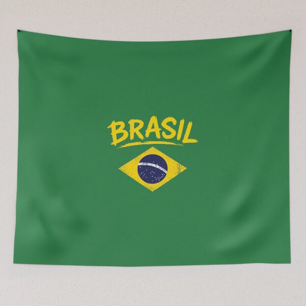 Item preview, Brasil with Brazilian Flag designed and sold by Doodletext.