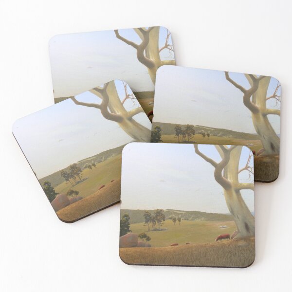 Item preview, Nia Itto Gallery - Cows and large rocks - oil painting designed and sold by NIA ITTO GALLERY - Art of John Wyborn.