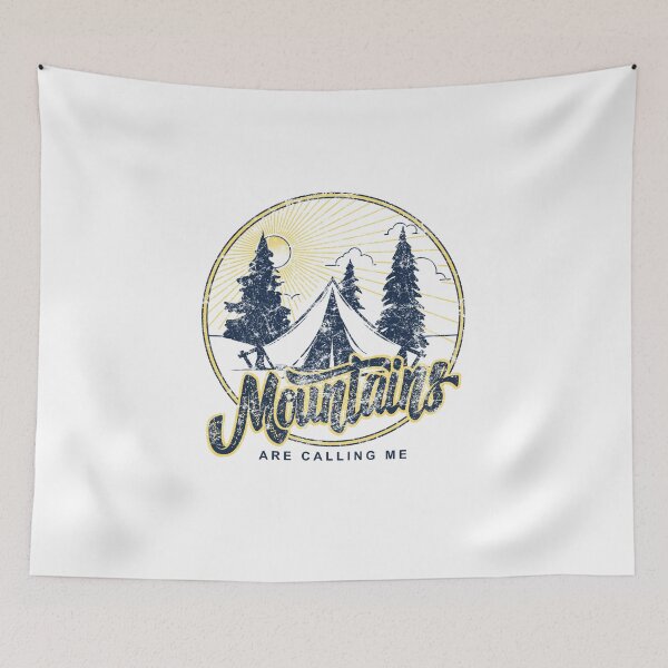 Item preview, Mountains Are Calling Me Camping Tent designed and sold by The secret storage room.