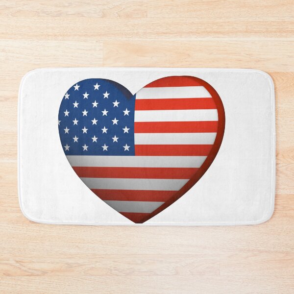 Item preview, Patriotic 3D American Flag Heart designed and sold by dcohea.