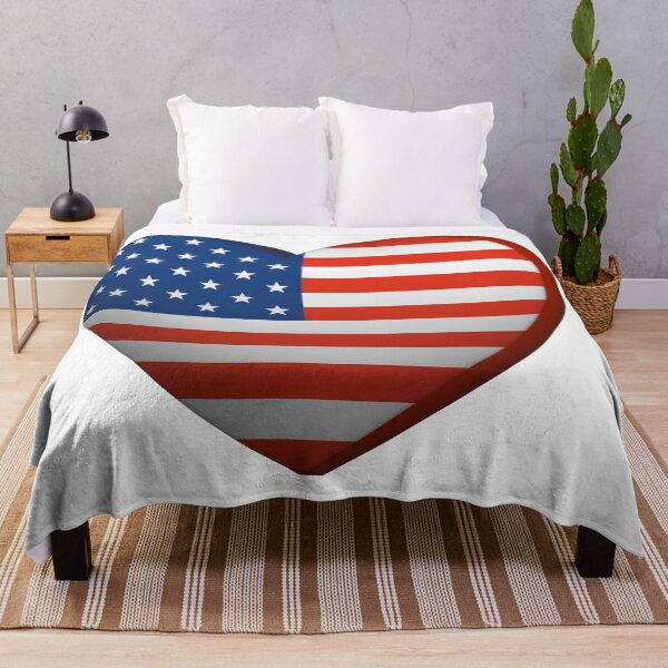Item preview, Patriotic 3D American Flag Heart designed and sold by dcohea.