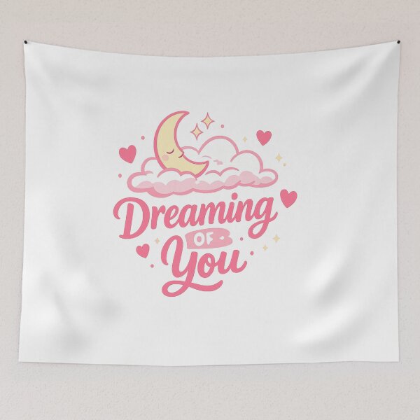 Item preview, Dreaming of You – Romantic Moon Aesthetic Minimal Design designed and sold by Lovestickerco.