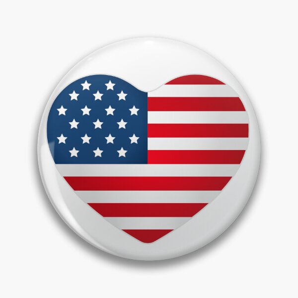 Item preview, Patriotic 2D American Flag Heart designed and sold by dcohea.