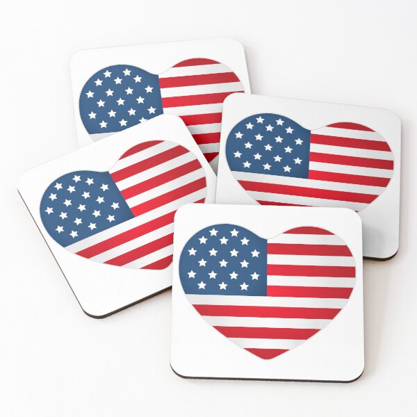 Item preview, Patriotic 2D American Flag Heart designed and sold by dcohea.