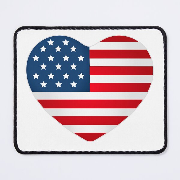 Item preview, Patriotic 2D American Flag Heart designed and sold by dcohea.