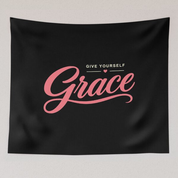 Item preview, Give Yourself Grace Affirmation | Healing & Self Love Aesthetic Design designed and sold by TheMainPrint.