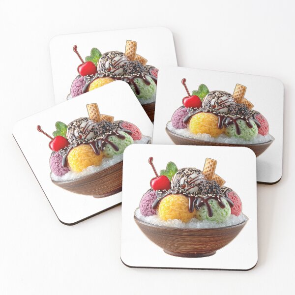 Item preview, Colorful Shaved Ice Dessert with Ice Cream designed and sold by colorful-white.
