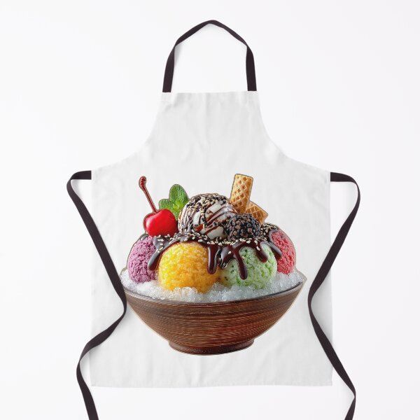Item preview, Colorful Shaved Ice Dessert with Ice Cream designed and sold by colorful-white.