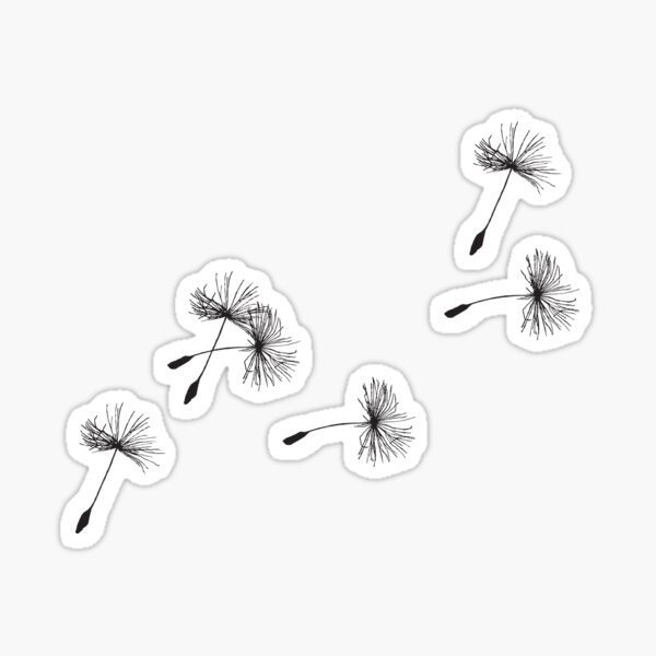 Dandelions in the Wind Sticker