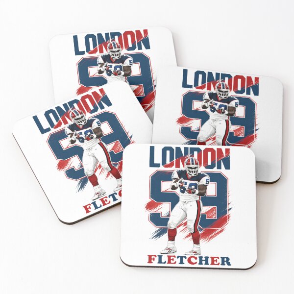 Item preview, ​London Fletcher 59 Retro Buffalo Football Art designed and sold by Thogan0416.