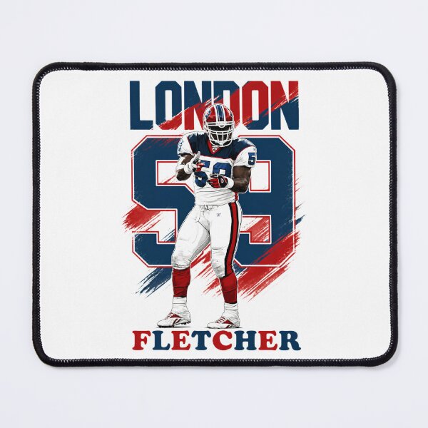 Item preview, ​London Fletcher 59 Retro Buffalo Football Art designed and sold by Thogan0416.