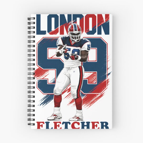 Item preview, ​London Fletcher 59 Retro Buffalo Football Art designed and sold by Thogan0416.