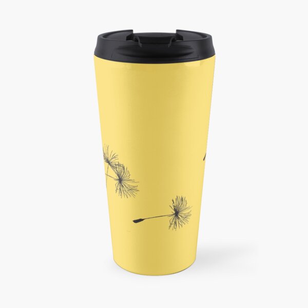 Dandelions in the Wind Travel Mug