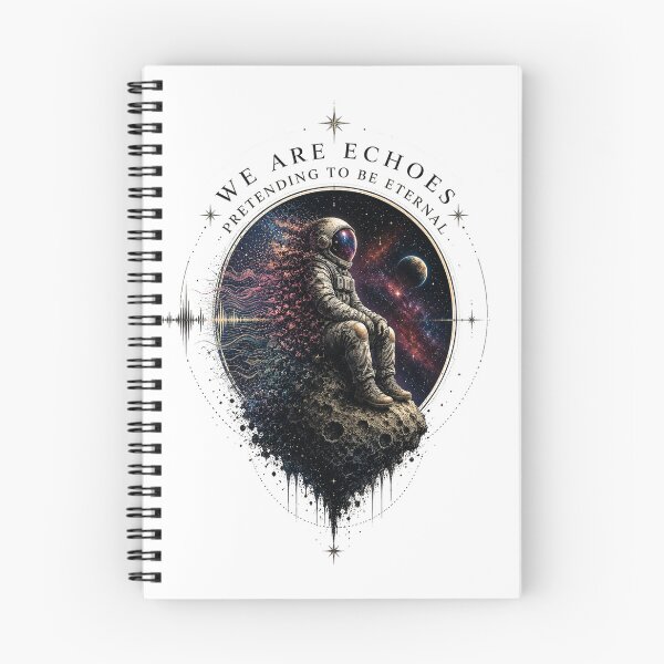 Item preview, Astronaut on Asteroid - "We Are Echoes Pretending to be Eternal" Space Art designed and sold by Extravanganzza.