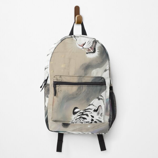Item preview, The Jade Frost: Ethereal White Tiger Mountain Peak Transcendence Art designed and sold by Studio Lumière Zeit.