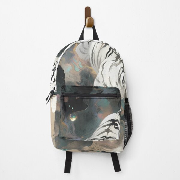 Item preview, The Stardust Requiem: Silver-Gold White Tiger Eternal Astral Art designed and sold by Studio Lumière Zeit.