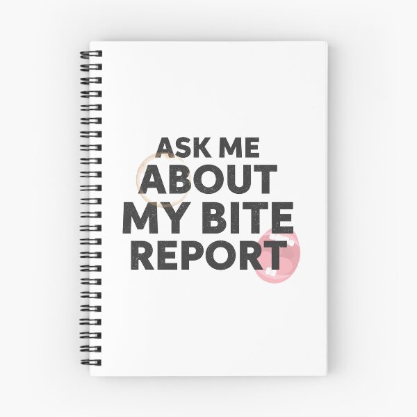 Item preview, Ask Me About My Bite Report Funny Daycare Teacher Design Black Version designed and sold by The Sticky Clipboard.