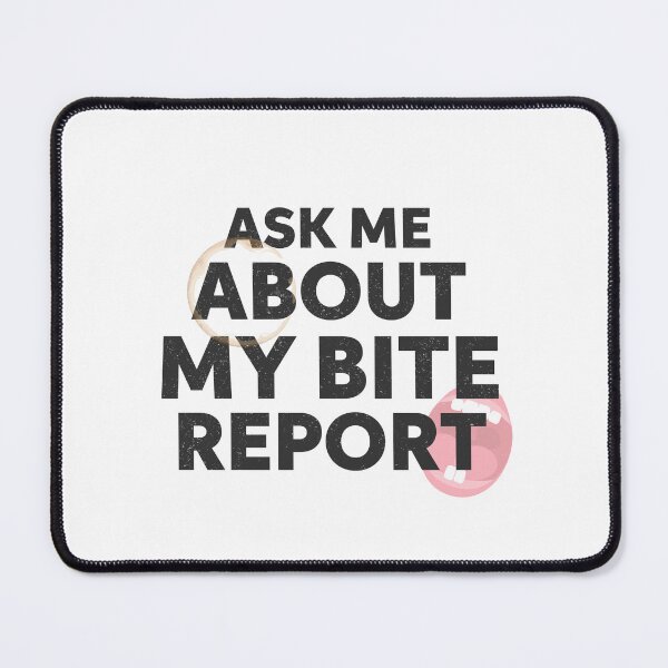 Item preview, Ask Me About My Bite Report Funny Daycare Teacher Design Black Version designed and sold by The Sticky Clipboard.