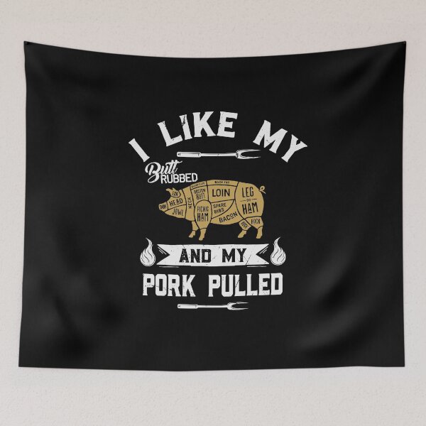 Item preview, funny bbq grilling quote pig pulled pork designed and sold by thomas-frame.