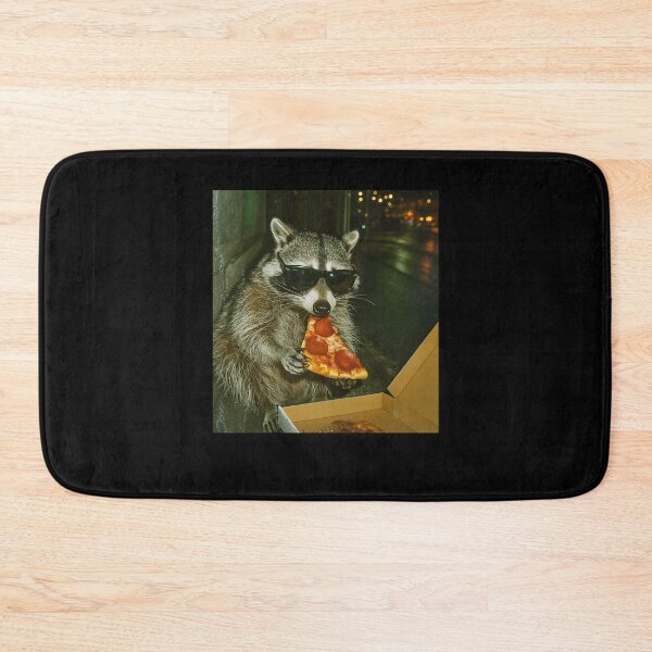 Item preview, Raccoon Eating Pizza Funny Meme designed and sold by suhairee-studio.